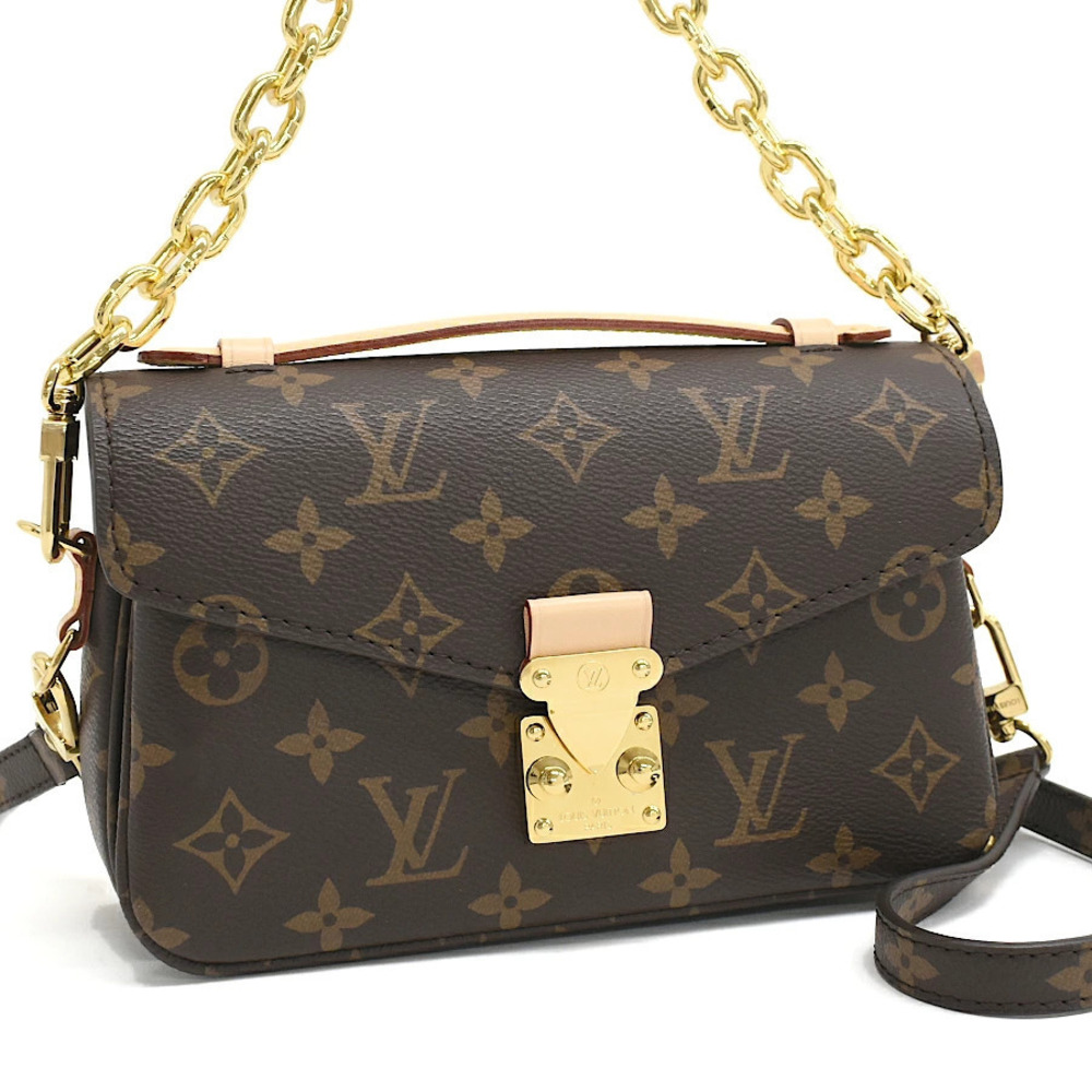 Louis Vuitton Pochette Metis EW Shoulder Bag Monogram Brown East West